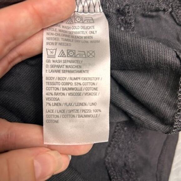 NWT Canyon Retreat Boot Dress Womens 1XL Washed Black Midi Boho Whimsigoth Witch - Picture 4 of 5